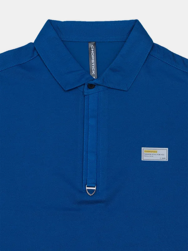 Chopstick ink blue t shirt for men in solid