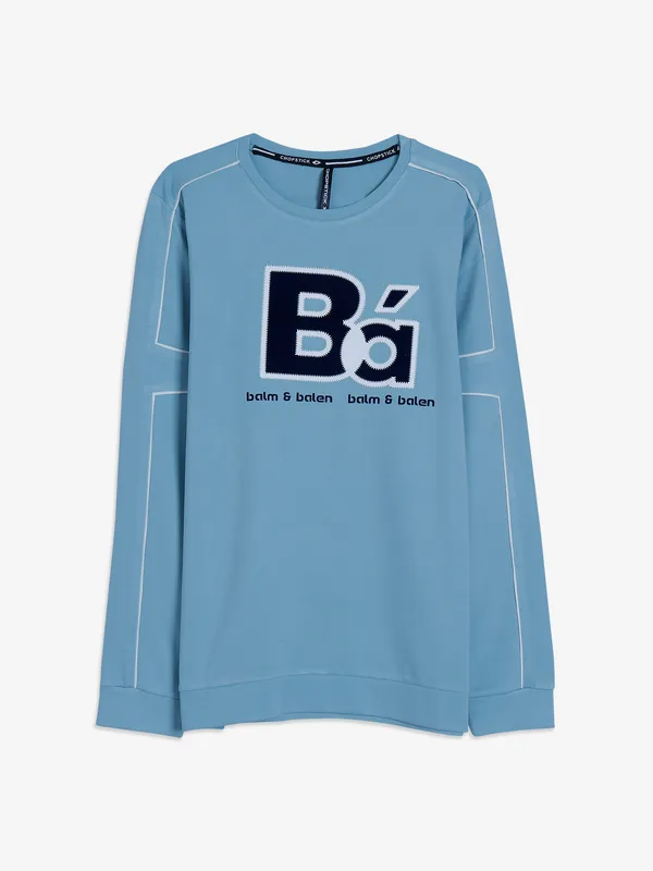 Chopstick light blue cotton t shirt