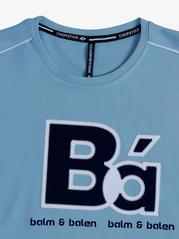 Chopstick light blue cotton t shirt