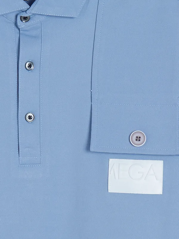Chopstick light blue plain polo t shirt