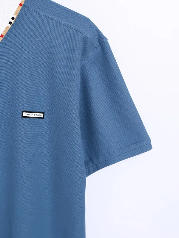 Chopstick light blue plain t shirt