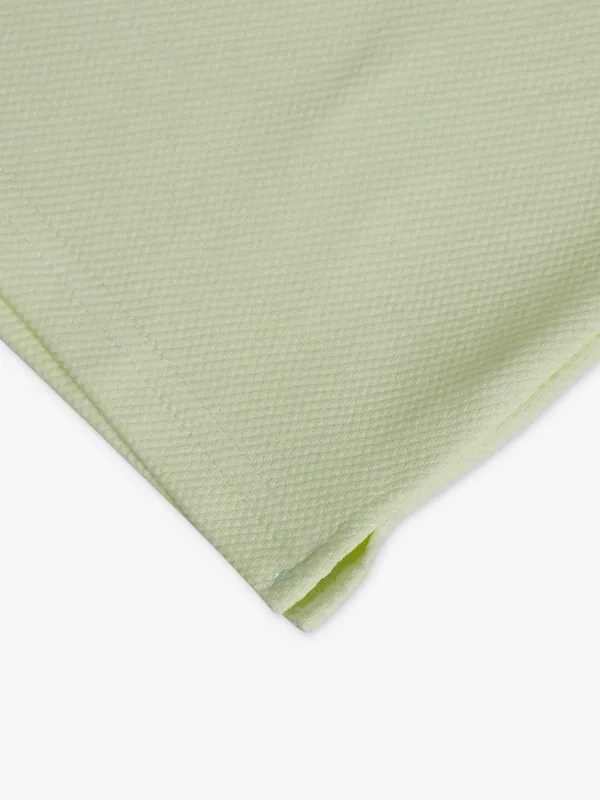 Chopstick light yellow cotton slim fit t shirt