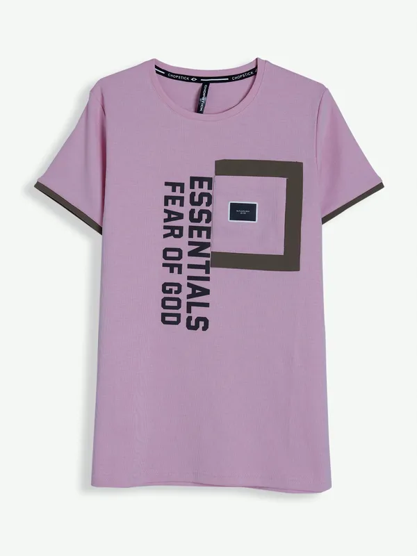 Chopstick mauve pink knitted t shirt