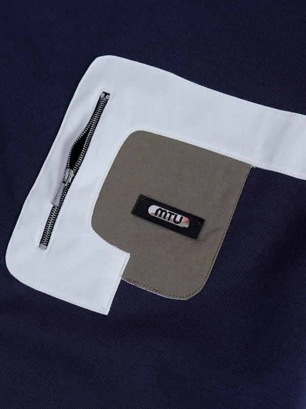Chopstick navy slim fit t shirt