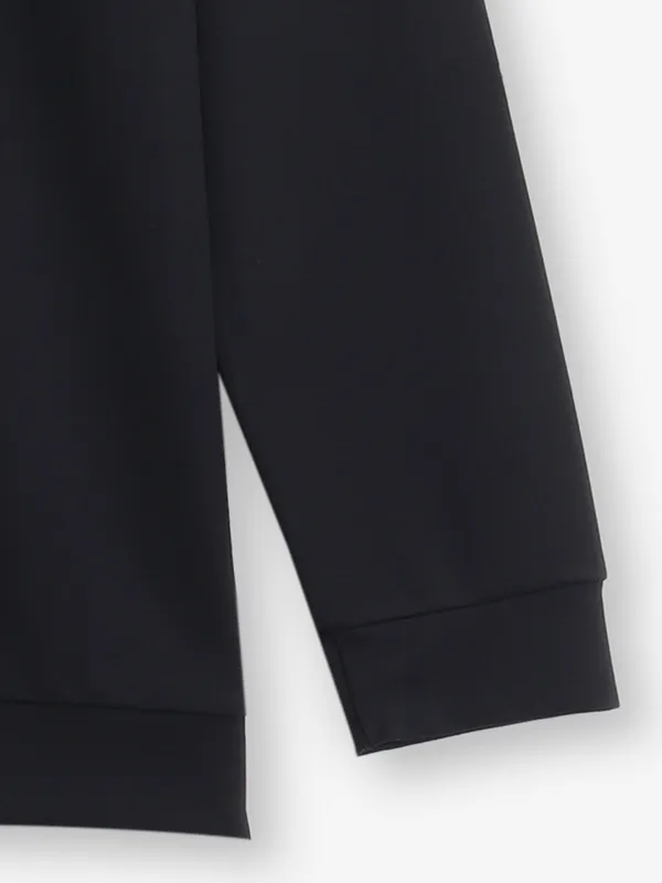 CHOPSTICK plain black cotton t-shirt
