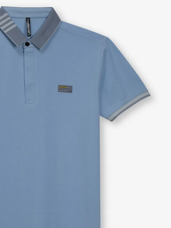 CHOPSTICK plain mint blue t-shirt in cotton
