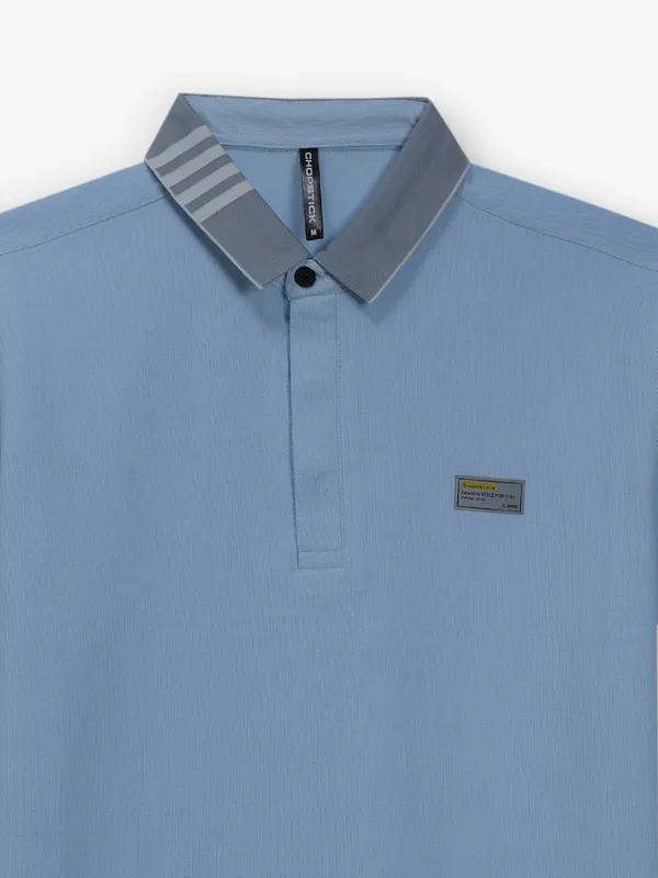 CHOPSTICK plain mint blue t-shirt in cotton
