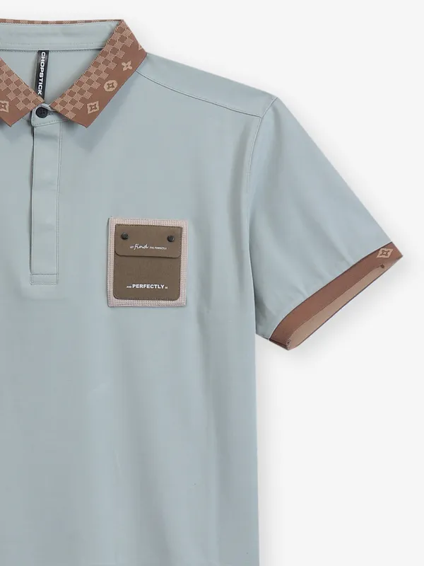 CHOPSTICK plain mint green cotton t-shirt