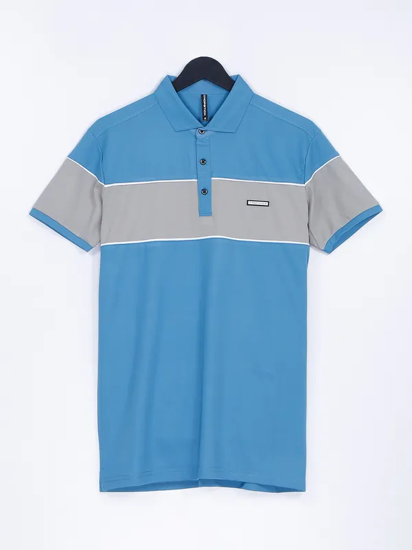 Chopstick plain t shirt in sky blue