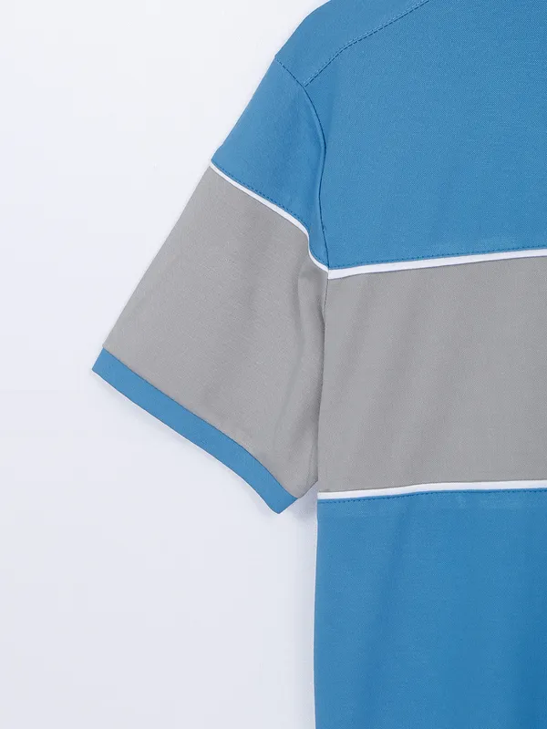 Chopstick plain t shirt in sky blue