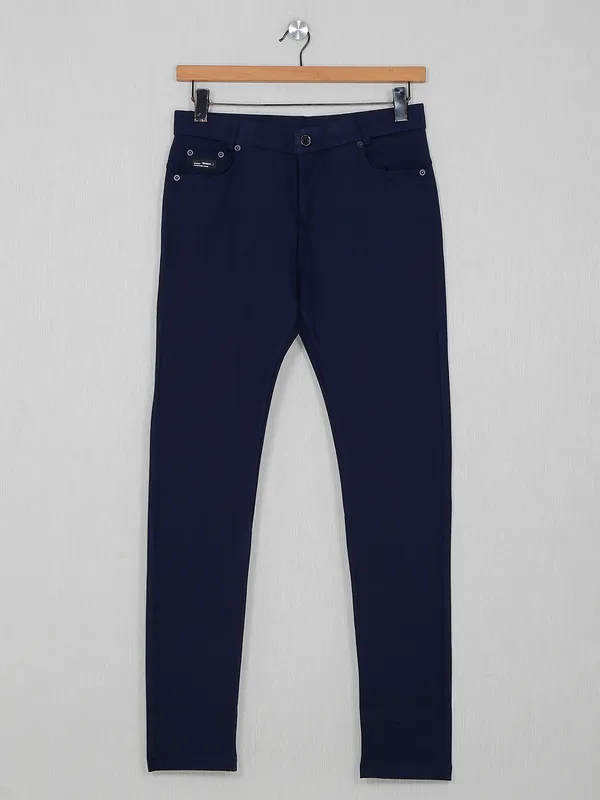 Chopstick presented navy mens track pant