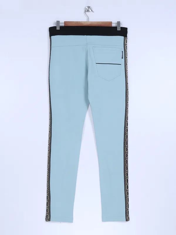 Chopstick sea green lycra track pant