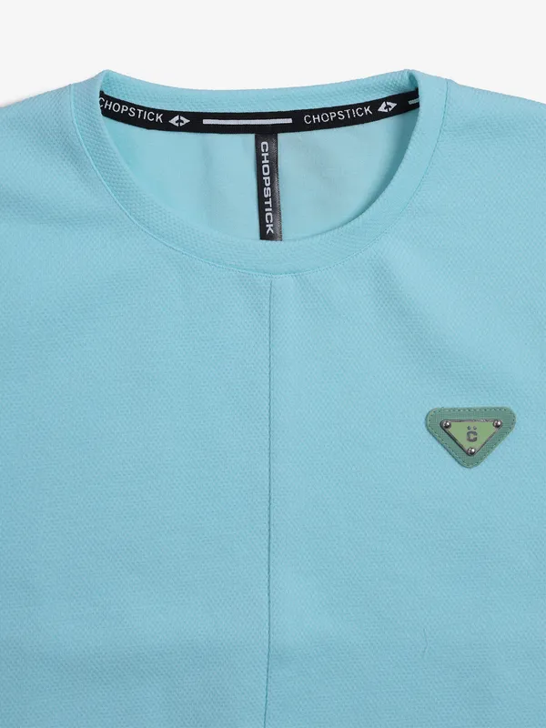 CHOPSTICK sky blue casual t-shirt
