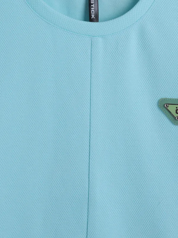 CHOPSTICK sky blue casual t-shirt
