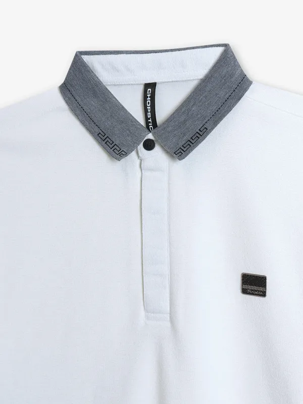 CHOPSTICK white casual t-shirt