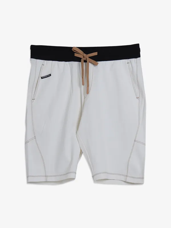 CHOPSTICK white cotton shorts