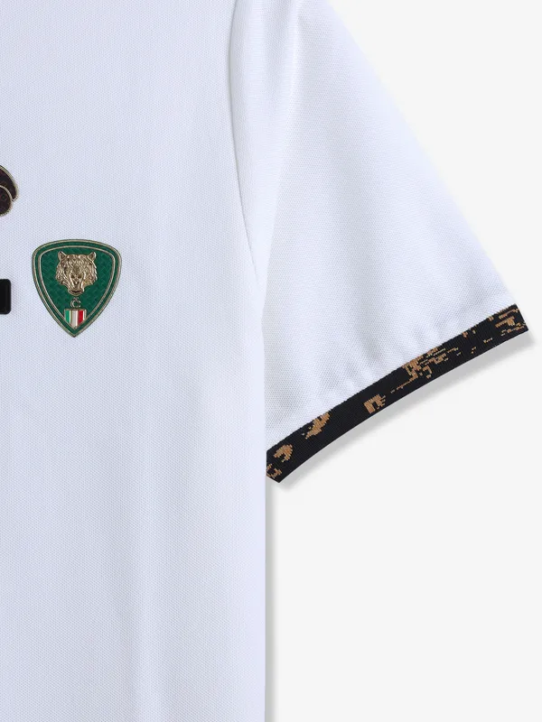 CHOPSTICK white plain casual t-shirt