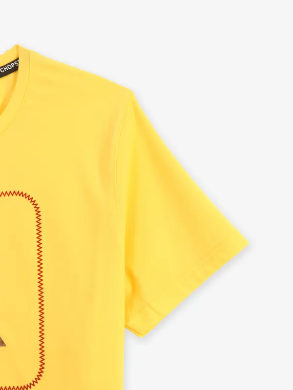 CHOPSTICK yellow cotton t-shirt