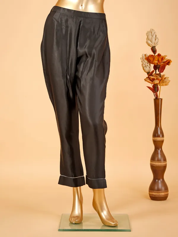 Classic black silk co-ord set