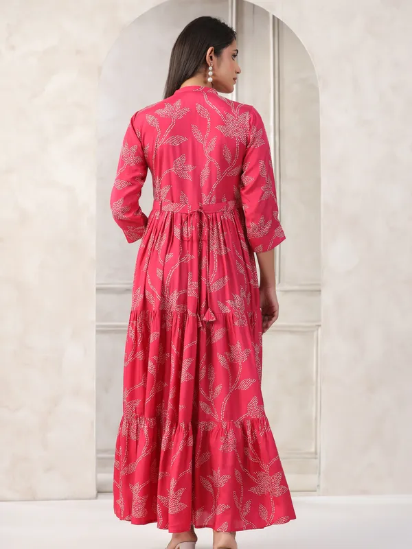 Classic cotton printed red kurti