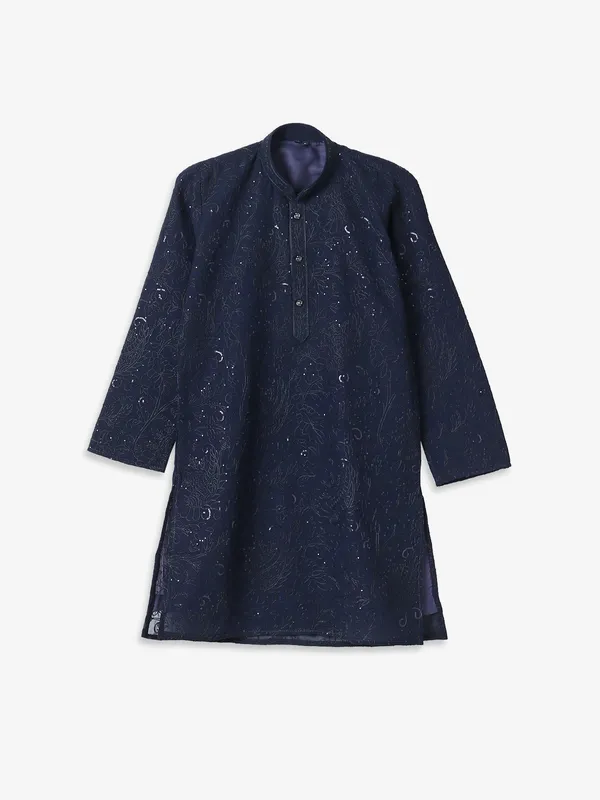 Classic navy georgette kurta suit