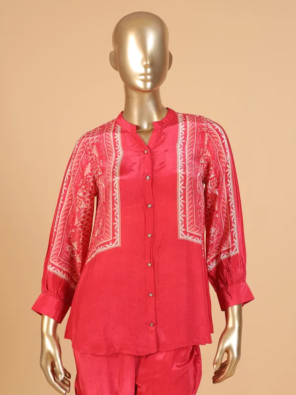 Classic red printed co-ord set