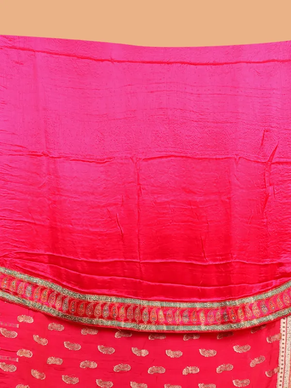 Classy magenta banarasi silk saree