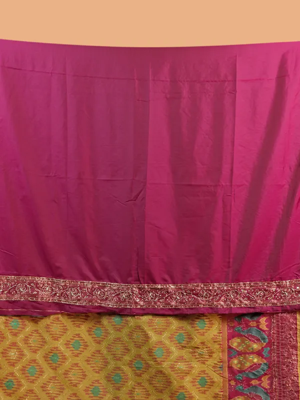 Classy olive printed silk saree