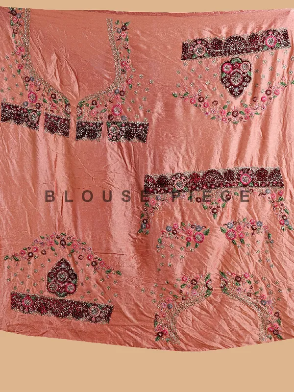 Classy peach raw silk lehenga choli with dupatta
