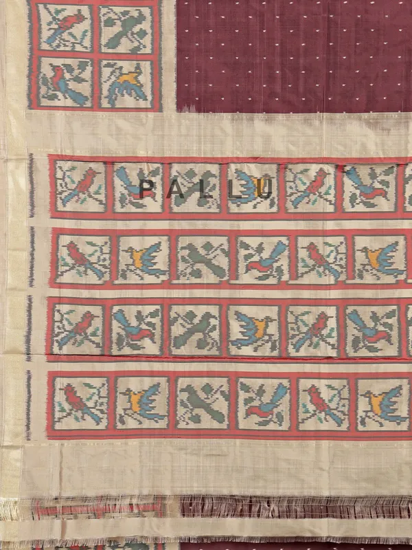 Coffee color haidrabadi silk saree for festive