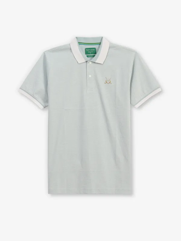 COLORPLUS printed light blue cotton t-shirt
