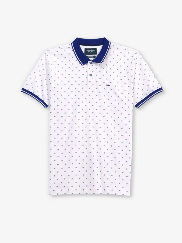 COLORPLUS printed white cotton t-shirt