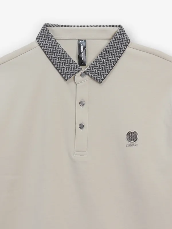 COOKYSS beige cotton t-shirt for men