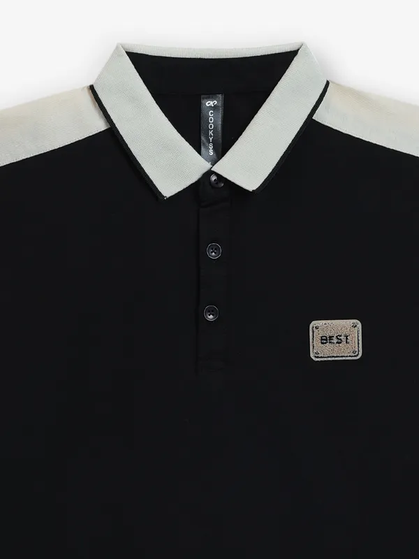 COOKYSS black color block t-shirt