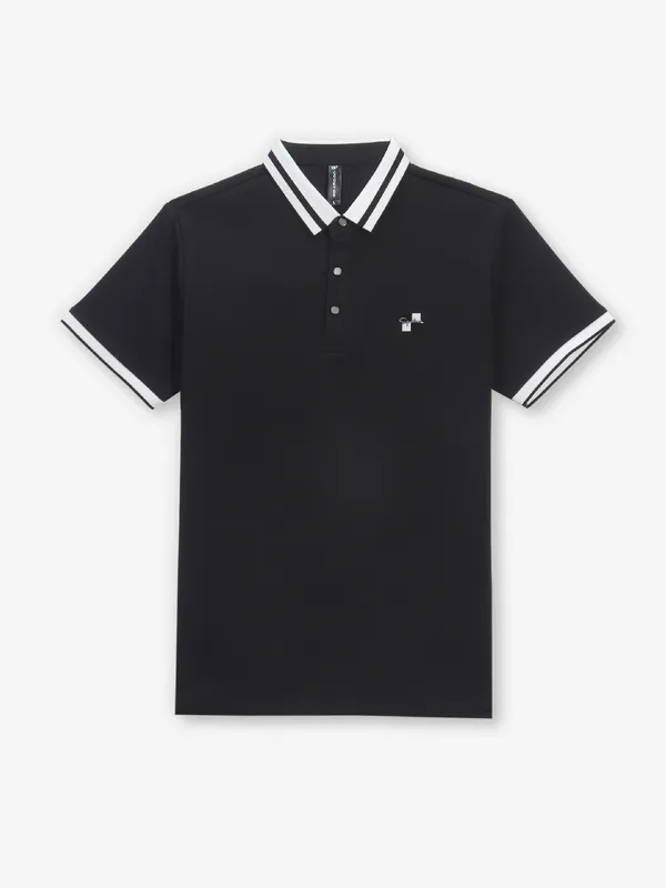 COOKYSS black cotton plain t-shirt