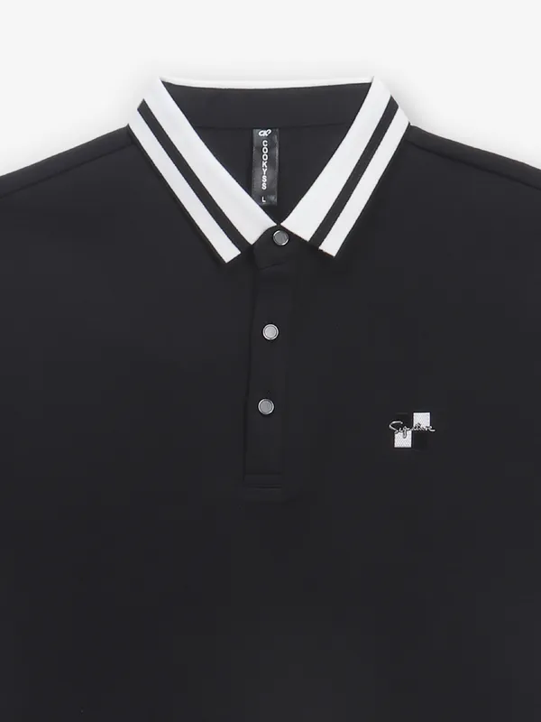 COOKYSS black cotton plain t-shirt