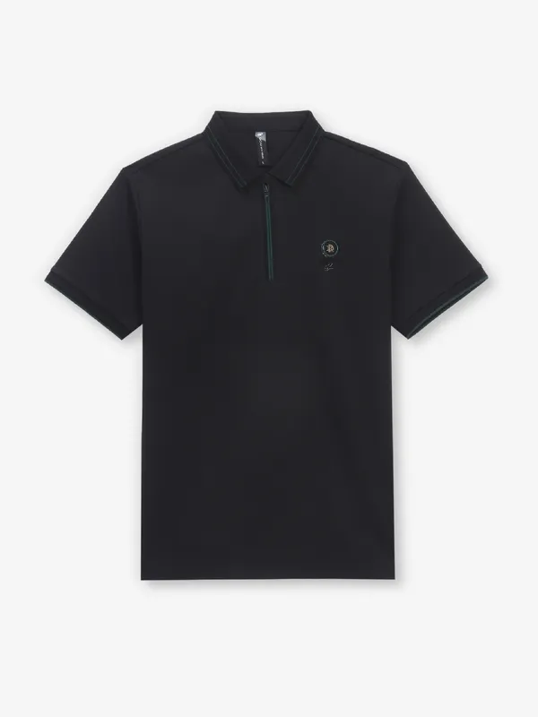 COOKYSS black cotton plain t-shirt for mens