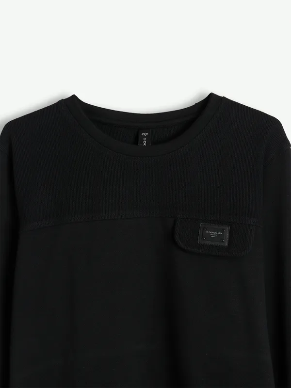 Cookyss black plain t shirt