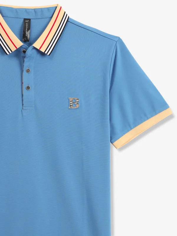 COOKYSS blue plain polo t-shirt