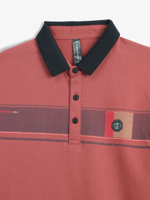 COOKYSS brown polo t-shirt