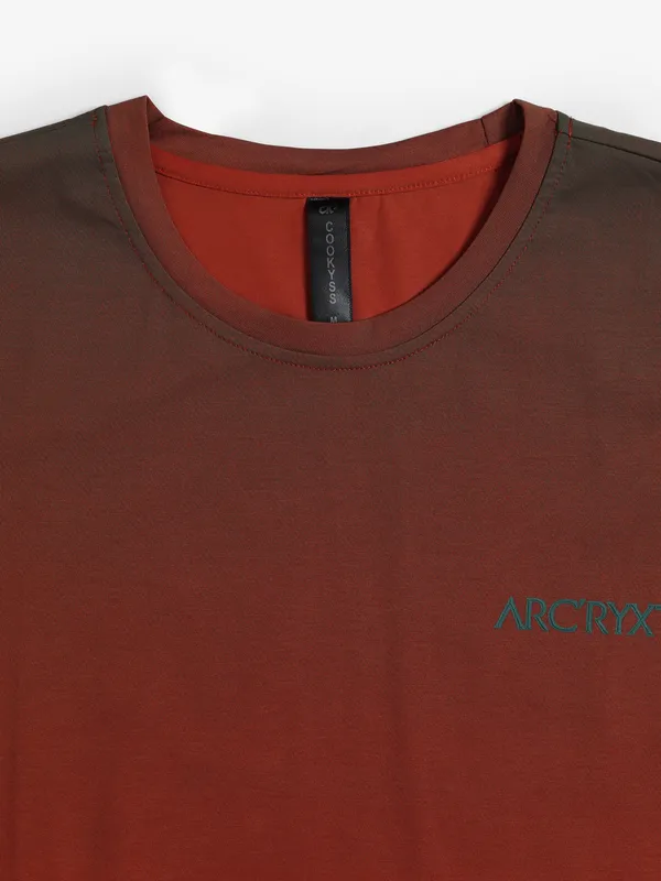Cookyss cotton orange half sleeves t shirt