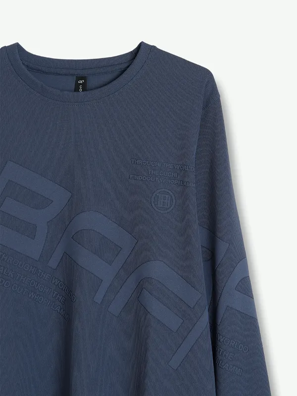 Cookyss knitted grey printed t shirt