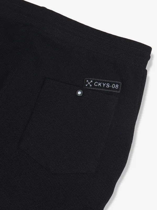 COOKYSS lycra black solid track pant