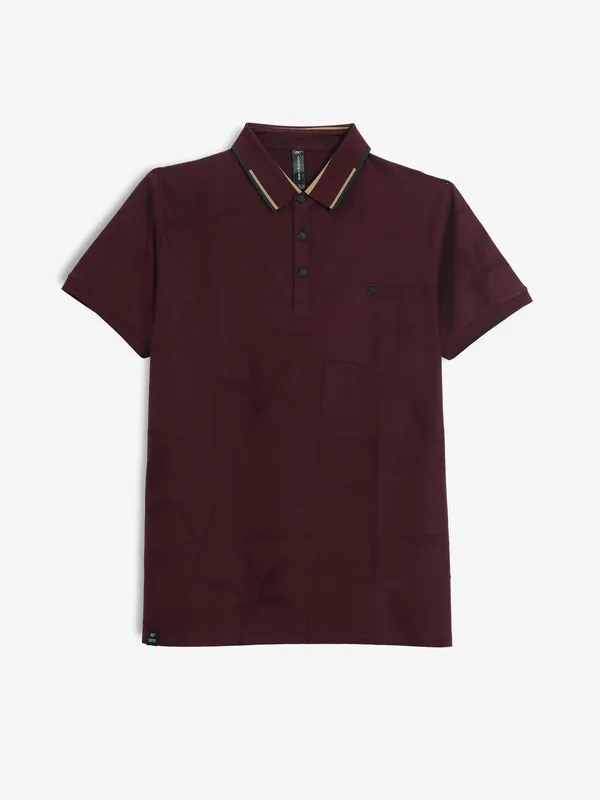 COOKYSS maroon knitted t-shirt