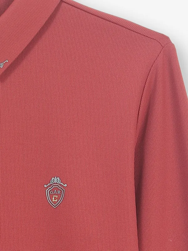COOKYSS maroon plain cotton shirt