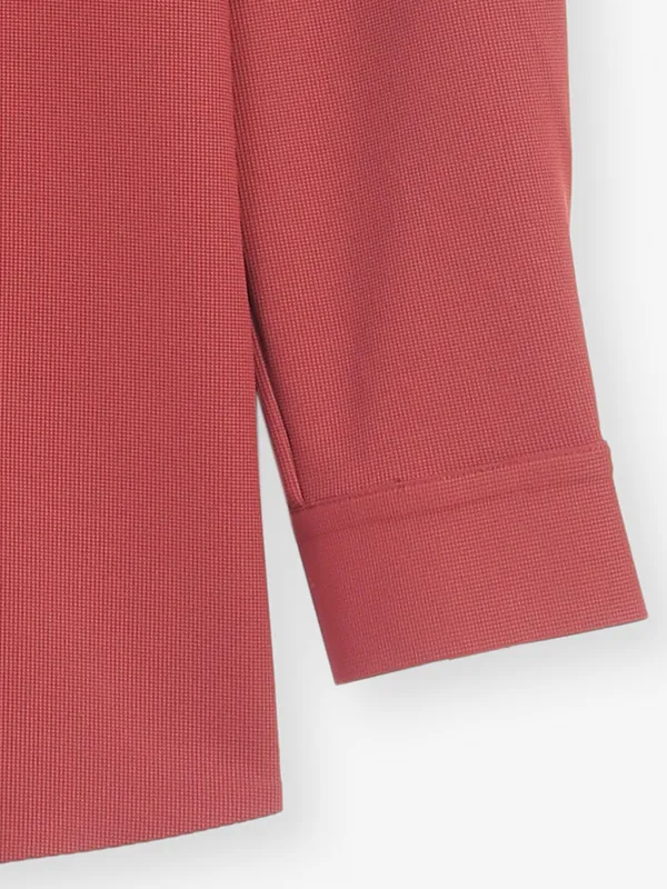 COOKYSS maroon plain cotton shirt