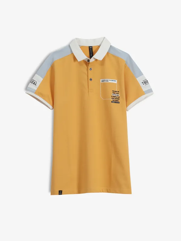 COOKYSS musterd yellow polo t-shirt