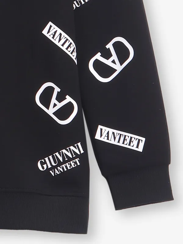 COOKYSS printed black slim fit t-shirt in cotton