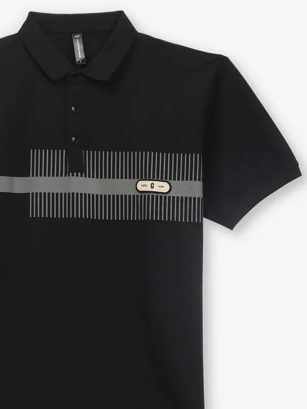 COOKYSS printed black t-shirt in cotton