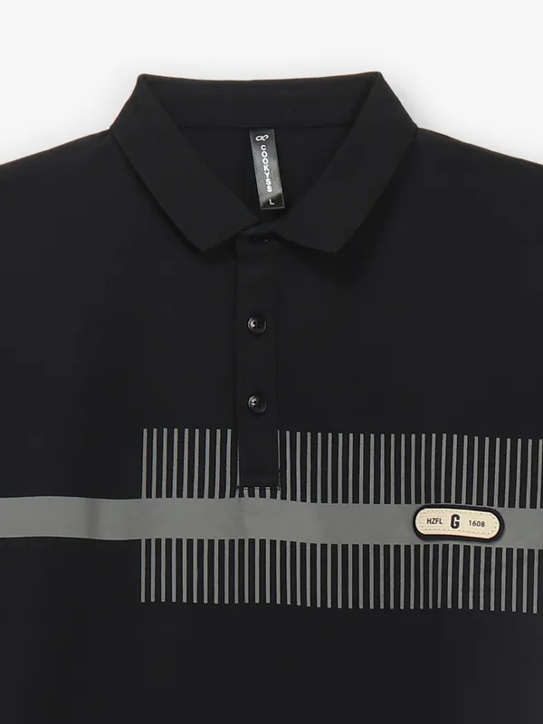 COOKYSS printed black t-shirt in cotton